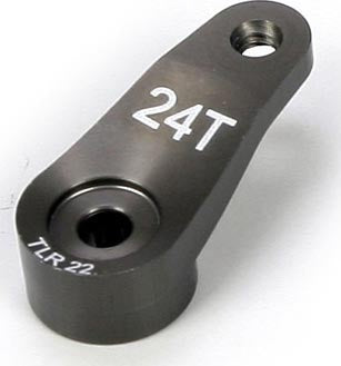 Servo Horn, 24T, Aluminum: 22 (TLR1556)