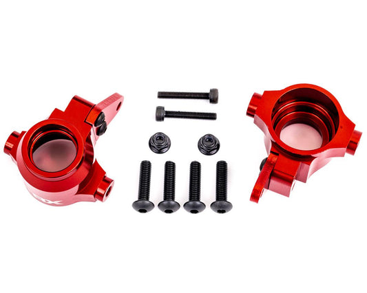 STEERING BLOCKS ALUM RED L/R (TRA9635R)