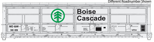 HO 56' Thrall All-Door Boxcar Ready to Run Boise Cascade Minnesota, Dakota & Western #3023 White, Green, Black (920-101916)