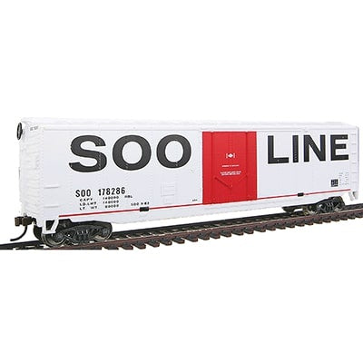 HO 50' Plug-Door Boxcar Ready to Run Soo Line (931-1671)