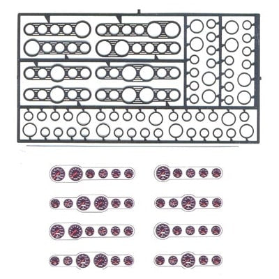 1/24 Street Rod Gauges #1 (DTM-2300BLK)