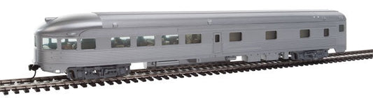 HO 85' Budd Observation Ready to Run Painted, Unlettered Silver (910-30350)