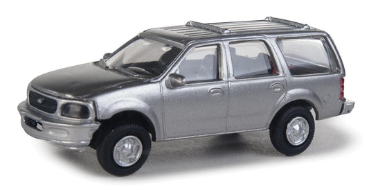 HO Assembled Ford Expedition Special Service Vehicle Silver with Police Decals (949-12043)