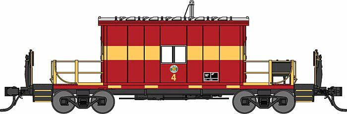 Steel Transfer Caboose W/Short R (BRA34260)