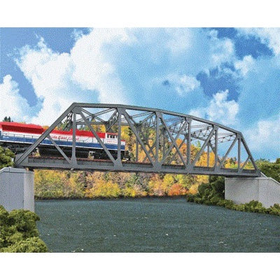 HO Arched Pratt Truss Railroad Bridge Double-Track Kit (933-4522)