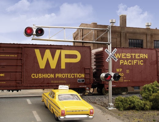 HO Post-1960S Cantilever Grade Crossing Signal Single-Lane (949-4332)