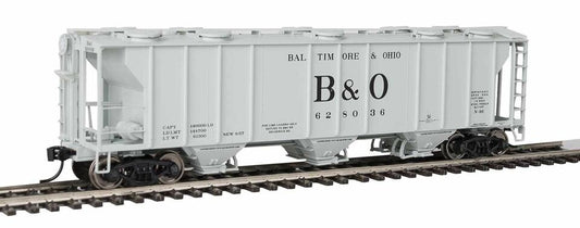 HO 50' Pullman-Standard PS-2 2893 3-Bay Covered Hopper Ready to Run Baltimore & Ohio #628036 (910-7012)