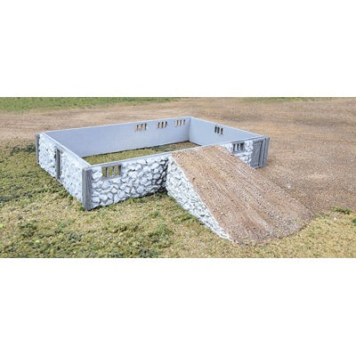 HO Fieldstone Barn Base & Ramp Kit (933-3331)