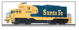 HO Emd Gp9M Standard DC Santa Fe Warbonnet Blue, Yellow (931-103)