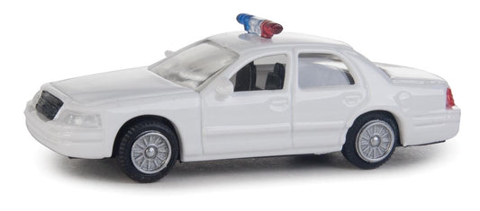 HO Assembled Ford Crown Victoria Police Interceptor White (949-12024)