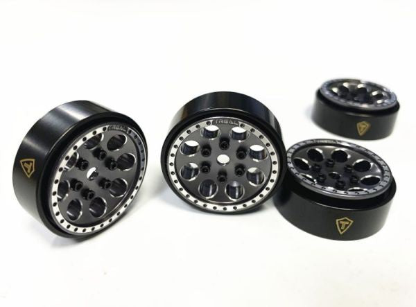 SCX24 Wheels with Brass Ring-Gra (TRLX002P8XKPD)
