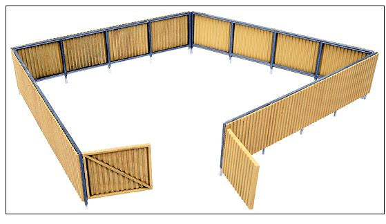 Corrugated Fence-Ho (933-3632)