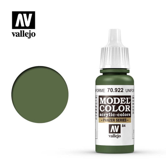 Model Color Uniform Green Acrylic Paint 18ml Bottle (VLJ70922)
