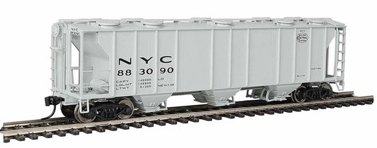 HO 50' Pullman-Standard PS-2 2893 3-Bay Covered Hopper Ready to Run New York Central #883090 (910-7028)