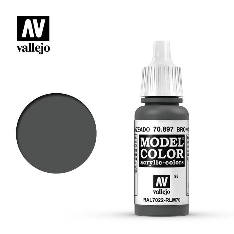 Model Color Bronze Green Acrylic Paint 18ml Bottle (VLJ70897)