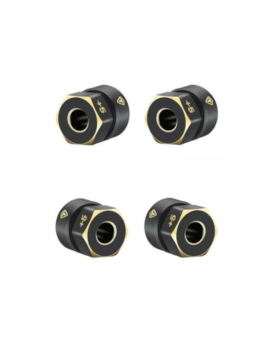 Brass Extended Hex Hubs SCX24 (TRLX002XW30OR)