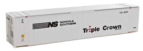 HO Assembled 48' Ribbed Side Container Norfolk Southern/Triple Crown White, Black, Red (949-8465)