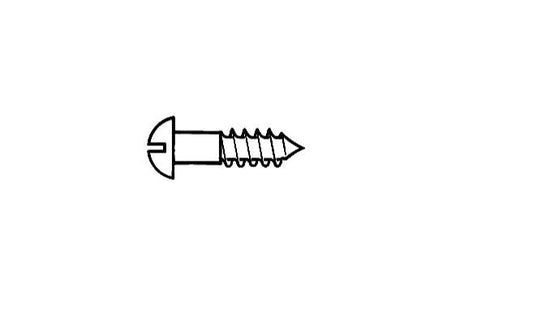 #1 Brass or Brass-Plated Wood Screws 3/8"x0.073" (24) (947-1196)