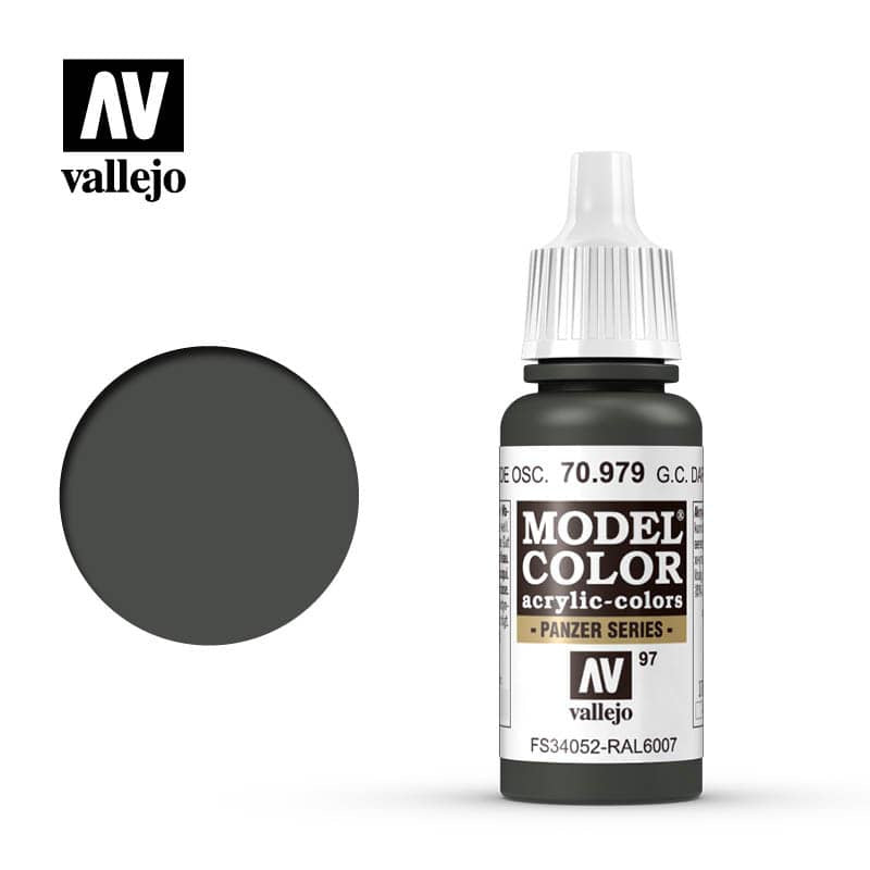 Model Color German Camouflage Dark Green Acrylic Paint 18ml Bottle (VLJ70979)