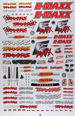 DECAL SHEET, E-MAXX (TRA3913)