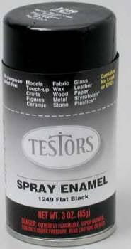 Spray Flat Black 3 Oz. (TES1249T)