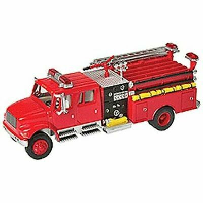 HO Assembled International 4900 Crew Cab Fire Engine Red (949-11841)