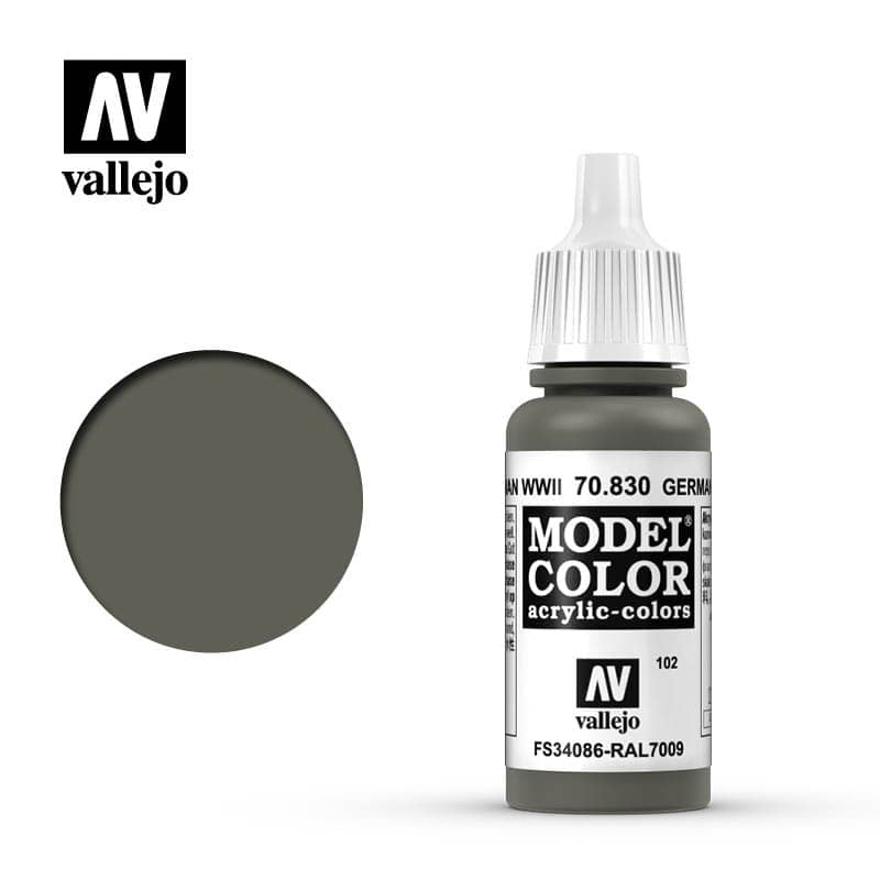 Model Color German Fieldgrey WWII Acrylic Paint 18ml Bottle (VLJ70830)