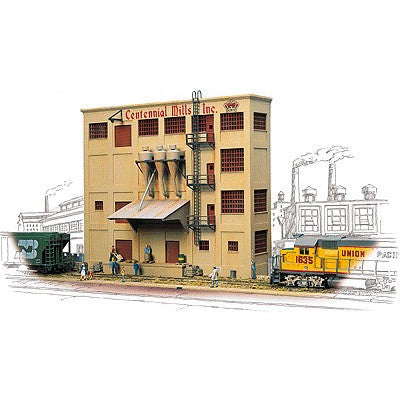 HO Centennial Mills Background Building Kit (933-3160)