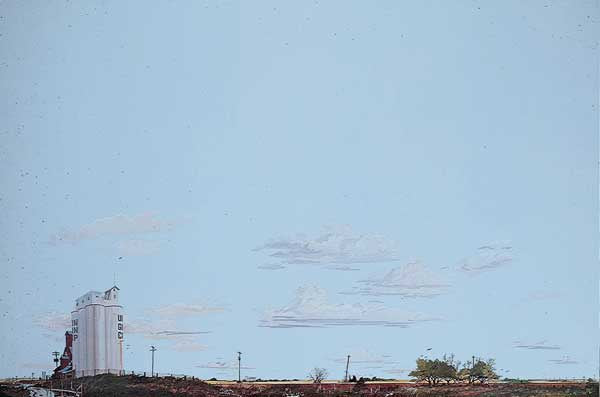 HO Instant Horizons Prairie/Grain Elevator Background Scene 24"x36" (949-709)