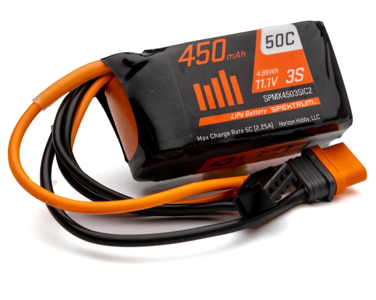 450mAh 3S 11.1V 50C LiPo Battery (SPMX4503SIC2)