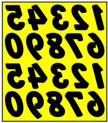 2" Numbers Paint Mask (XXXM011L)