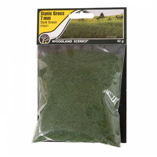 Static Grass, Dark Green 7Mm (WOOFS621)