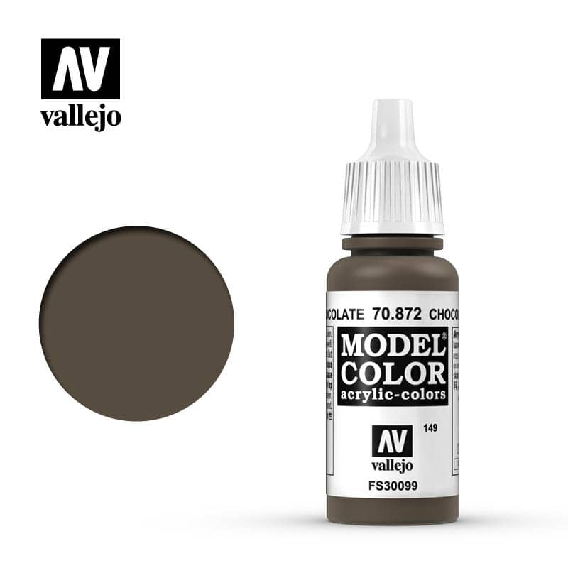 Model Color Chocolate Brown Acrylic Paint 18ml Bottle (VLJ70872)