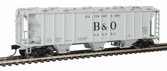 HO 50' Pullman-Standard PS-2 2893 3-Bay Covered Hopper Ready to Run Baltimore & Ohio #628030 (910-7011)