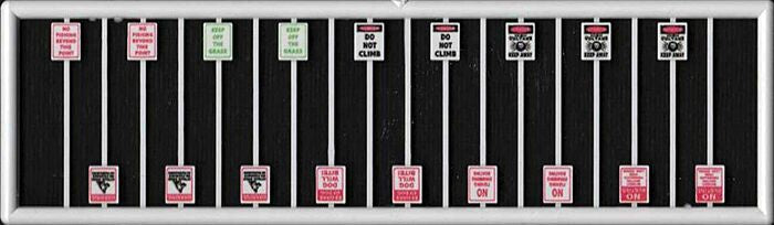 Assorted Warning Signs -- 2 Each (TIC2692)