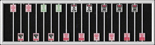 Assorted Warning Signs -- 2 Each (TIC2692)