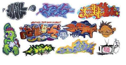 Graffiti Decals -- Set #27 (T2DNSGRAF027)