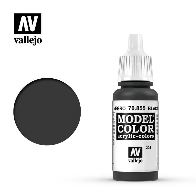 17Ml Bottle Black Glaze Model Co (VLJ855)