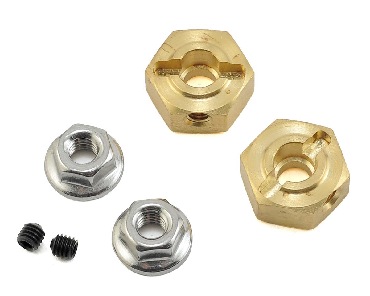 12mm Brass Hex 6mm Width (2) (KNK12X6BRA)