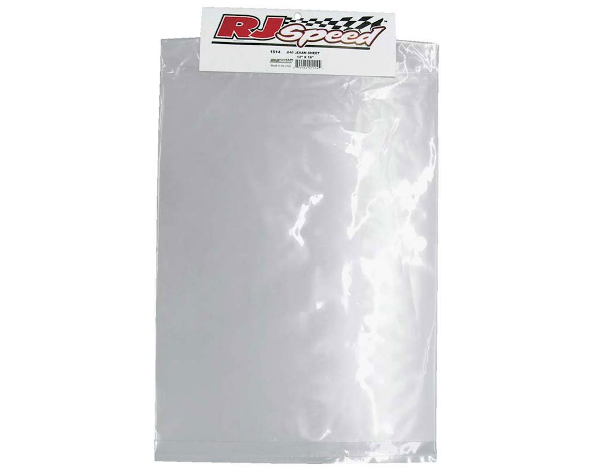 Large Clear Lexan Sheet 12x16x0.040" (RJS1514)