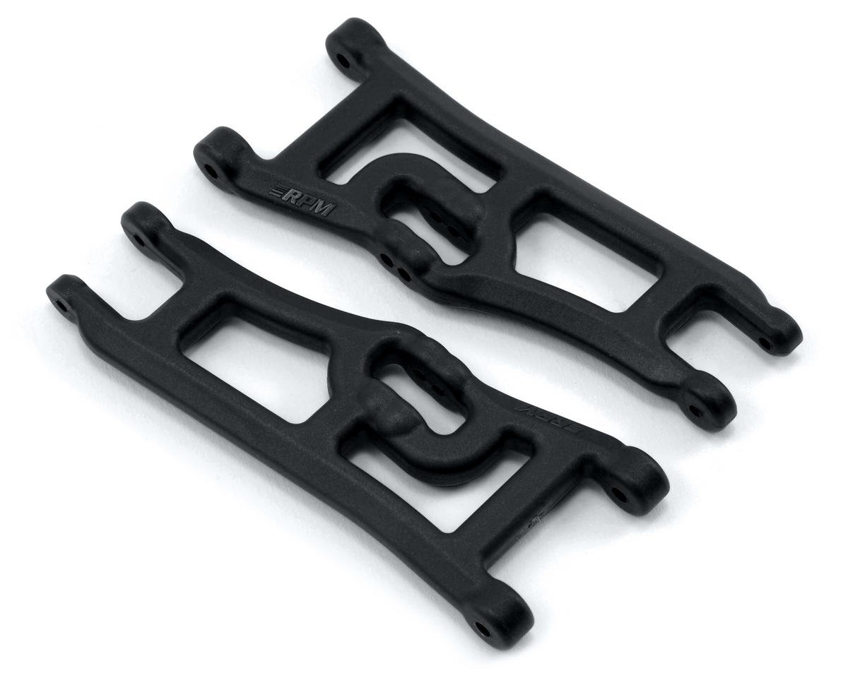 Offset-Compensating Wide Black Front A-Arms for Rustler/Stampede (2) (RPM70662)