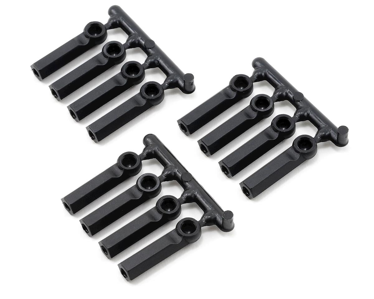 Long Shank Black 4-40 Rod Ends (12) (RPM73392)
