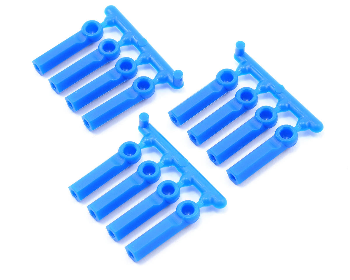 Long Shank Blue 4-40 Rod Ends (12) (RPM73395)