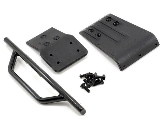 Black Front Bumper and Skid Plate for Slash 4x4 (RPM80022)