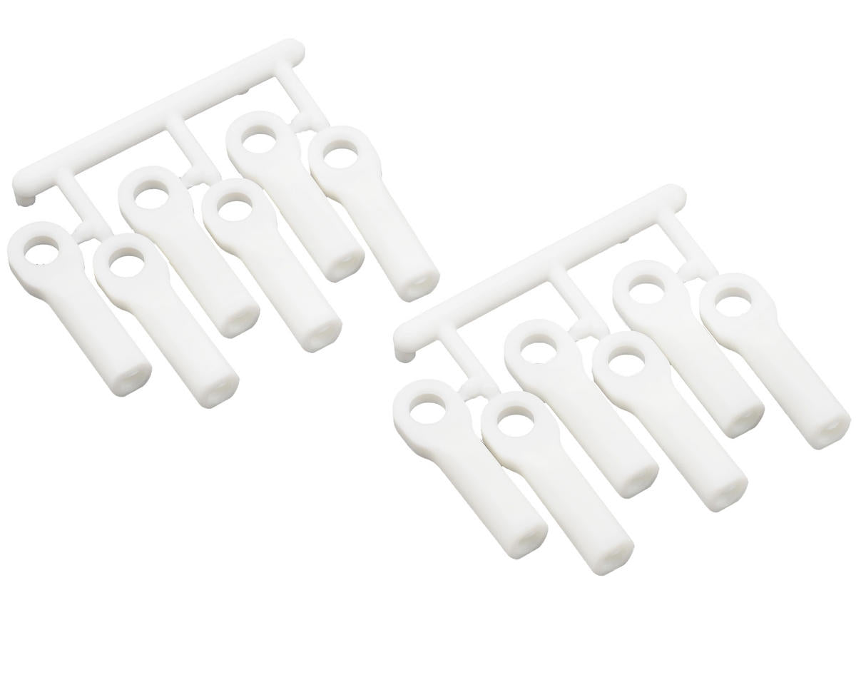 Long White Turnbuckle Rod Ends for Traxxas Vehicles (12) (RPM80511)