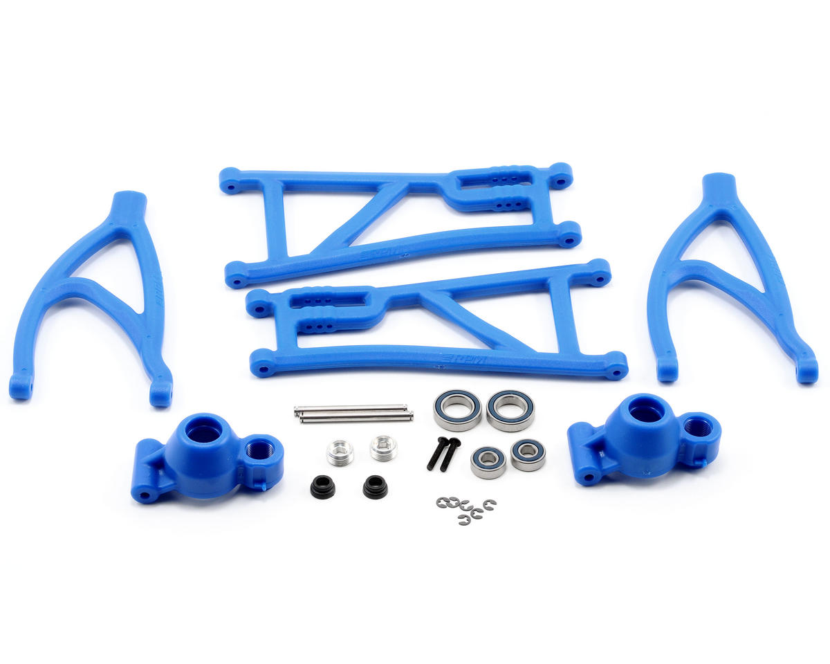 Blue True-Track Rear A-Arm Conversion Kit for Revo (RPM80565)
