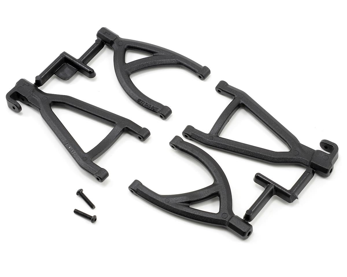 Black Rear Upper and Lower A-Arms for 1/16 E-Revo (4) (RPM80602)