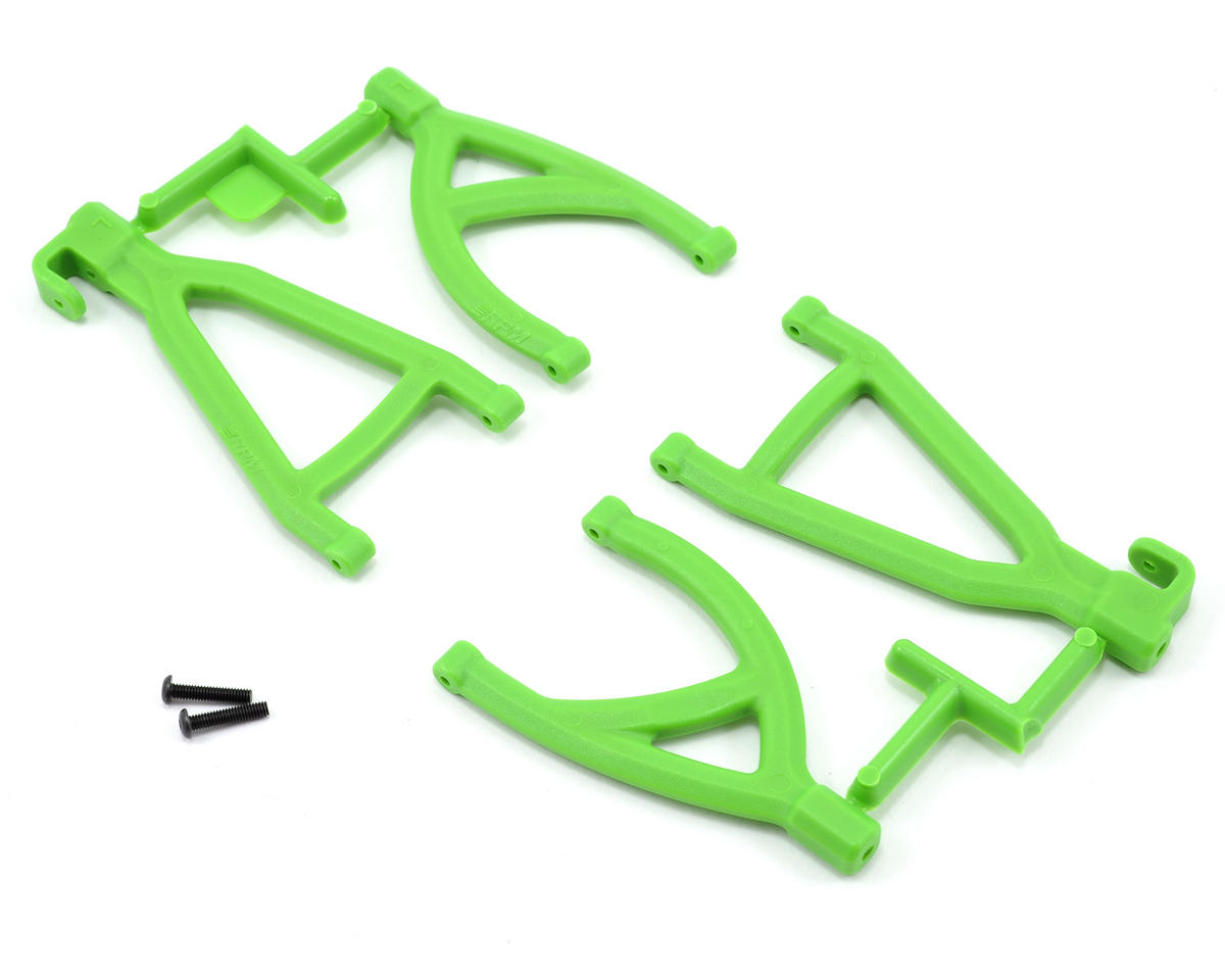 Green Rear Upper and Lower A-Arms for 1/16 E-Revo (4) (RPM80604)