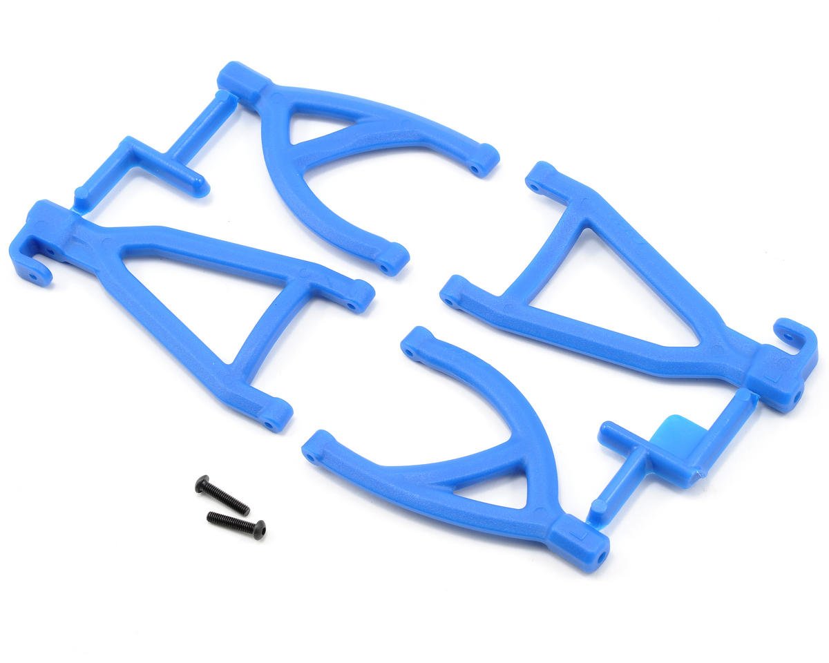 Blue Rear Upper and Lower A-Arms for 1/16 E-Revo (4) (RPM80605)