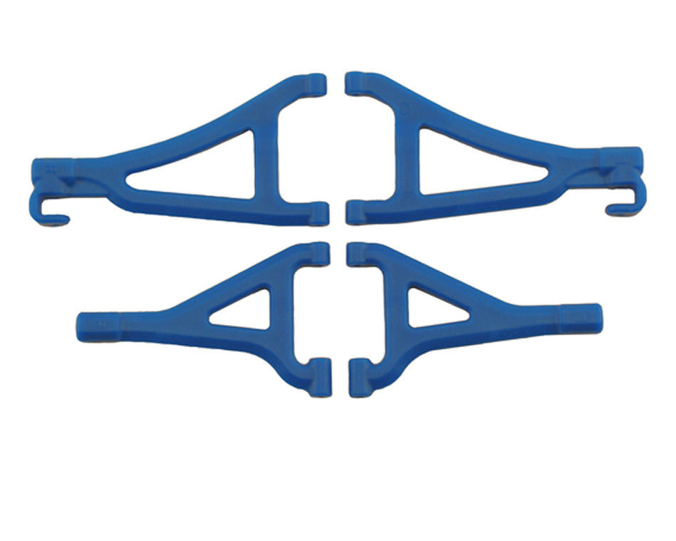 Blue Front Upper and Lower A-Arms (1/16 E-Revo) (Blue) for 1/16 E-Revo (4) (RPM80695)